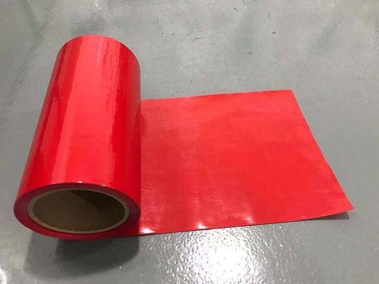 Köpük Bantlar İçin Kırmızı Renkli HDPE Serbest Bırakma Filmi HDPE Silikon Kaplı Serbest Bırakma Astarı
