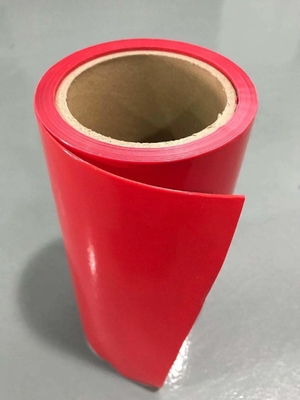 Köpük Bantlar İçin Kırmızı Renkli HDPE Serbest Bırakma Filmi HDPE Silikon Kaplı Serbest Bırakma Astarı