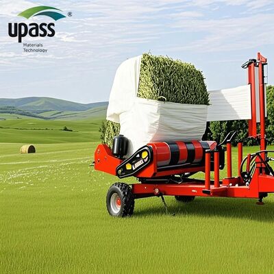 Silage Plastic Agricultural Film UV Protected Block Oxygen Bale Tuff White Hay Bale Wrapping Stretch Film Cutting Moisture / Water